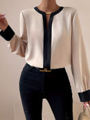 Blusa Elegance Pearl - Sofisticação, leveza e caimento perfeito sem transparência
