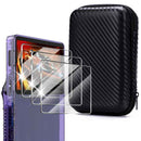 4 em 1 - Estojo Case Arm + vidro temperado p/ Game Console R36S - Segurança e alta proteção