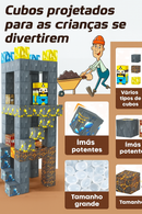 Blocos Magnéticos para construção - Criatividade, foco e pensamento longe do vício digital