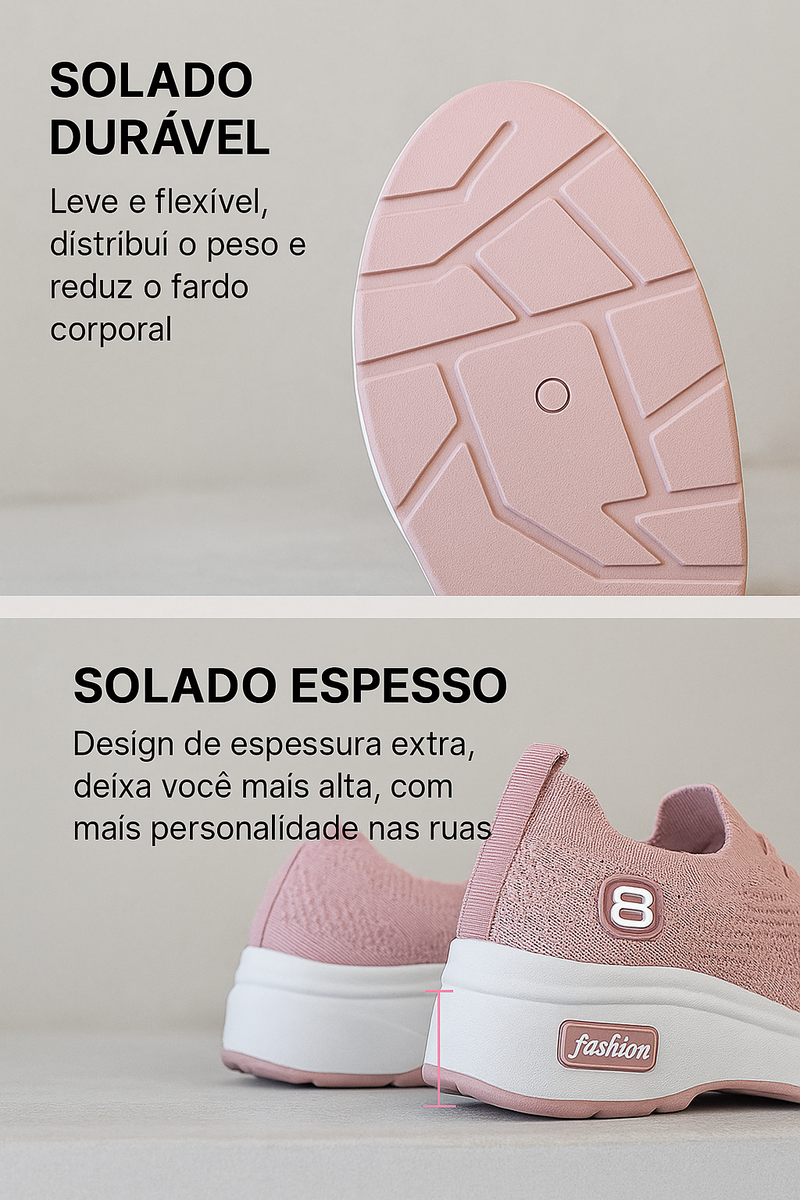 Tênis Ortopédico Feminino Confort All Flex - Estilo, leveza e conforto aos seus pés.