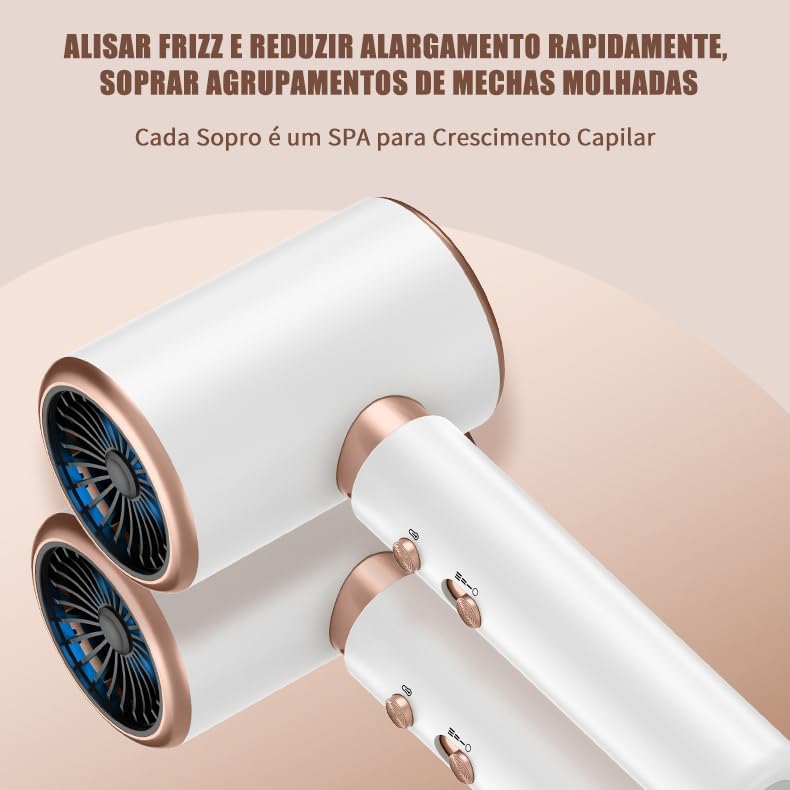 Secador Pro Lisséa - Seu cabelo seco mais rápido com mais brilho e maciez.