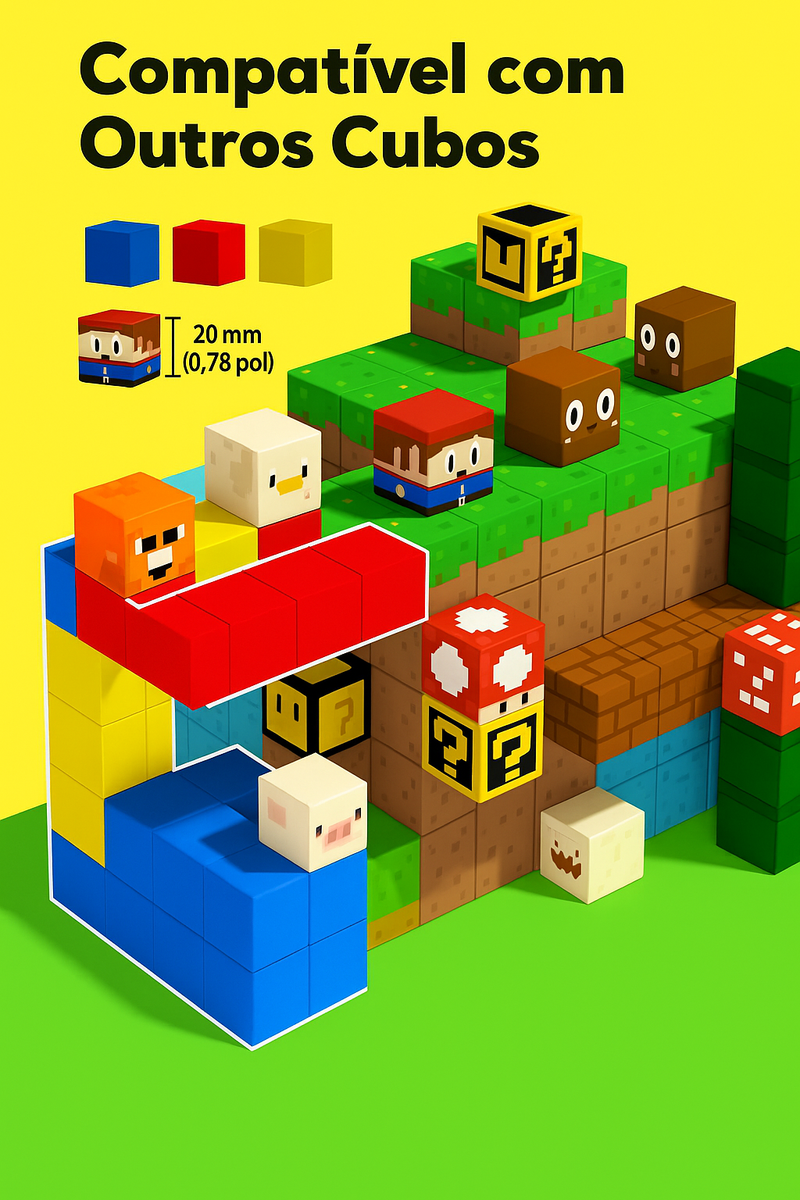 Blocos Magnéticos para construção - Criatividade, foco e pensamento longe do vício digital