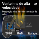 Console portátil RG556 Topgamer - Processador T820 - 8GB RAM - 384 GB de jogos