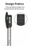 Paquímetro Digital 150mm 100mm - Alta precisão, leveza e praticidade para medição.