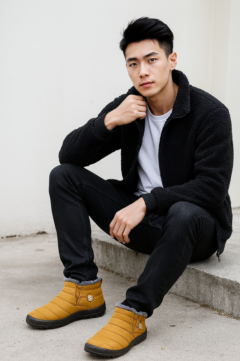 Bota térmica masculina ThermoComfort - Pés aquecidos, leveza e flexíbilidade com look versátil