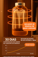 Secador de roupas Smart Dryer elétrico Balashov - Ultravioleta, portátil, compacto e inteligente 110/220V
