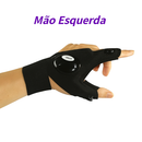 Luva meio dedo de led LuxHands - Luz com mãos livres, durabilidade e resistência à água