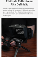 Teleprompter Pro Studio T1 Mini - Visor nítido HD, versatilidade e confiança para qualquer roteiro