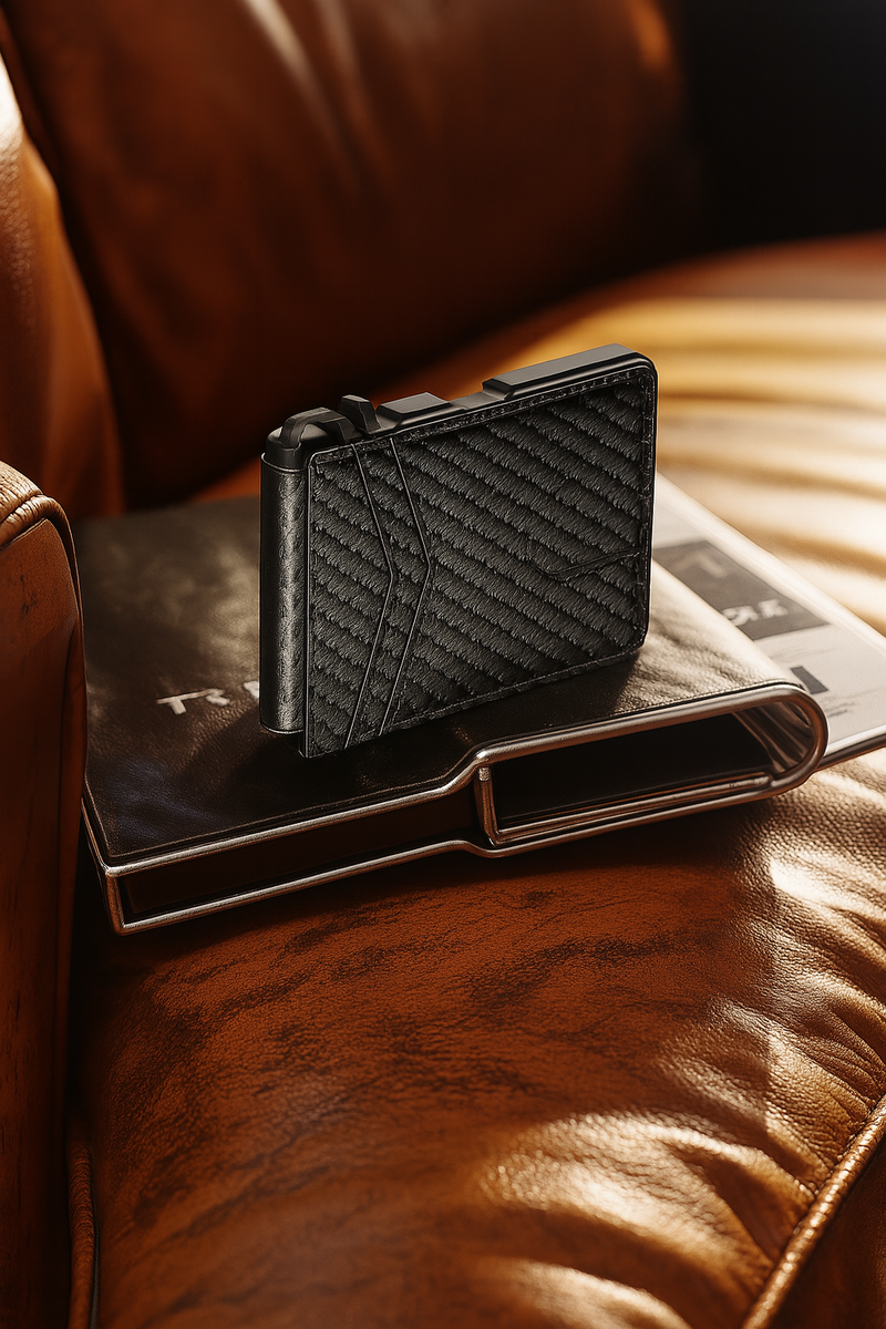 Carteira Slim ShieldCard - Estilo e proteção com praticidade e tecnologia anticlone