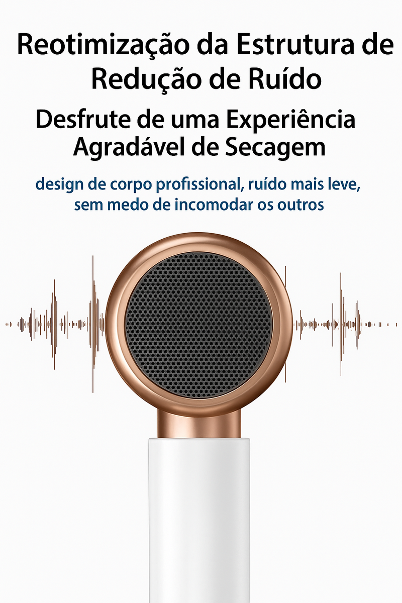 Secador Pro Lisséa - Seu cabelo seco mais rápido com mais brilho e maciez.