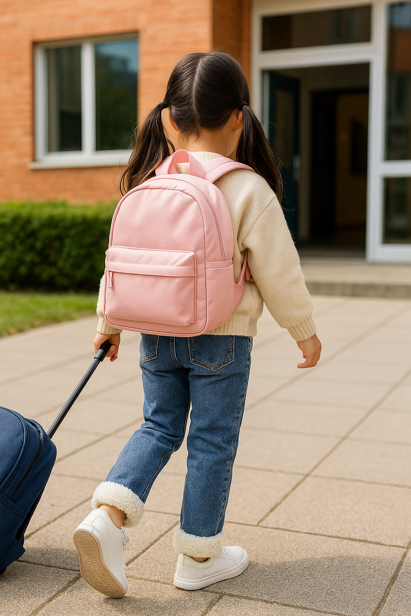 Calça infantil PeluciJeans - Forro térmico peluciado, jeans maleável, cintura elástica