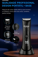 Cortador e Aparador Intimo Soft Care kemei Unisex a prova d´água