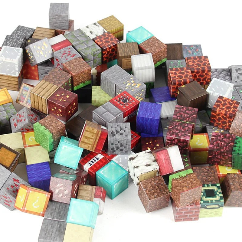 Blocos Magnéticos para construção - Estimula a criatividade, raciocínio lógico e coordenação motora