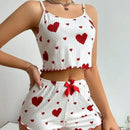 Conjunto / Pijama Feminino SweetDreams - Leveza e frescor de visual romântico.