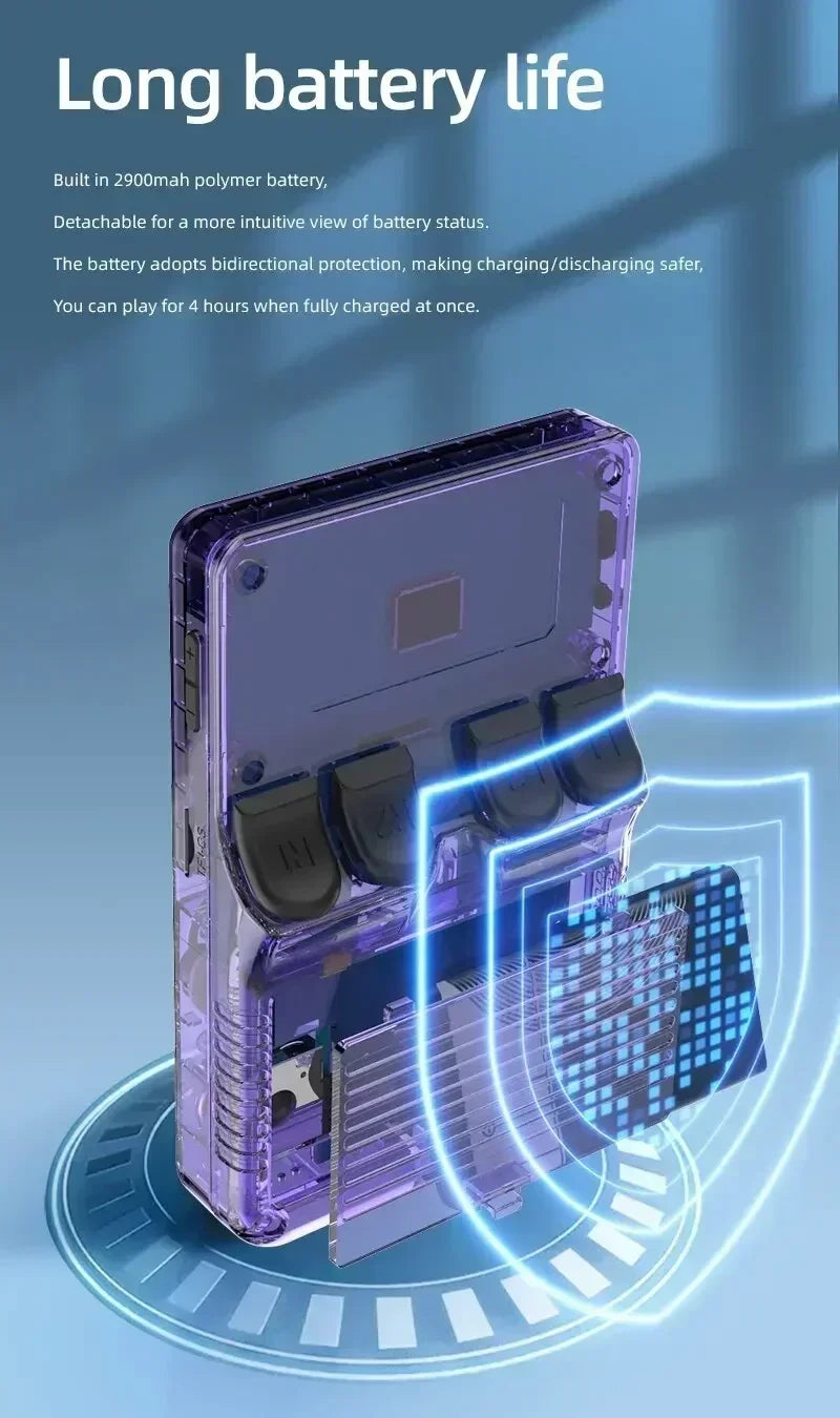 Video game console Portátil MEGALUX, Linux R365 de código aberto, tela IPS 3,5 pol, 64 / 128 G