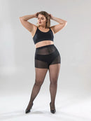 Kit de 3 meia-calças SIZE BONAS - Você mais elegante e sensual sem medo de rasgar.