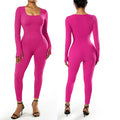 Macacão Body SlimFit Elegance - Modelagem leve e decote regulável que valoriza suas curvas