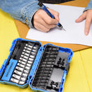 Kit Estilete de Precisão com Lâminas Intercambiáveis - 12 tipos de lâminas p cortes precisos e cabo ergonómico.