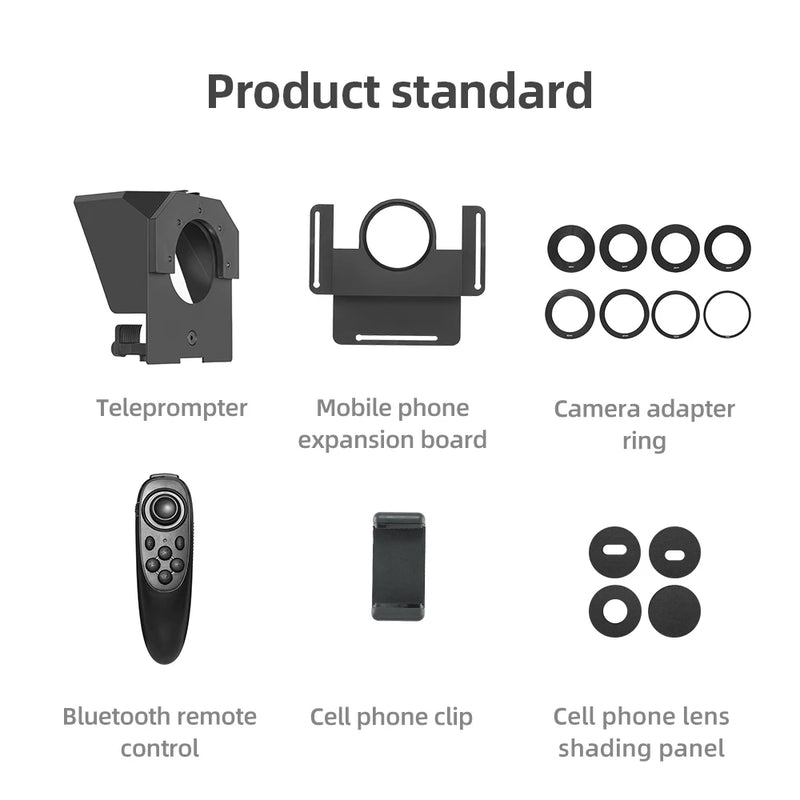 Teleprompter Pro Studio T1 Mini - Visor nítido HD, versatilidade e confiança para qualquer roteiro