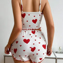 Conjunto / Pijama Feminino SweetDreams - Leveza e frescor de visual romântico.