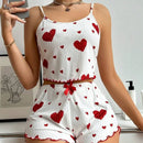 Conjunto / Pijama Feminino SweetDreams - Leveza e frescor de visual romântico.