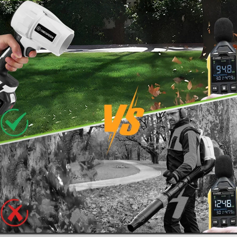 Soprador Furacão Turbo Portátil Onevam 2000W - Multitarefa potente com bateria de lithium inclusa