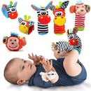 Kit Meia e Pulseiras Encanto dos Sentidos - Segurança, estímulo e entretenimento para seu bebê.