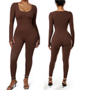 Macacão Body SlimFit Elegance - Modelagem leve e decote regulável que valoriza suas curvas