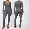Macacão Body SlimFit Elegance - Modelagem leve e decote regulável que valoriza suas curvas