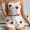 Conjunto / Pijama Feminino SweetDreams - Leveza e frescor de visual romântico.