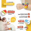 Kit Meia e Pulseiras Encanto dos Sentidos - Segurança, estímulo e entretenimento para seu bebê.