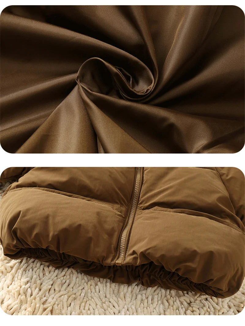 Casaco infantil Puffy Bear - Acolchoado térmico, forro peluciado e capuz com orelhinhas