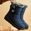 Bota de inverno feminina SnowHug - Design moderno, conforto térmico, impermeável e antiderrapante