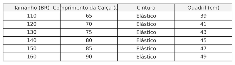 Calça infantil PeluciJeans - Forro térmico peluciado, jeans maleável, cintura elástica