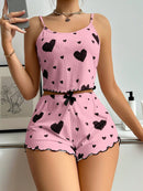 Conjunto / Pijama Feminino SweetDreams - Leveza e frescor de visual romântico.