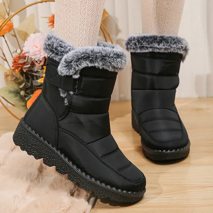 Bota de inverno feminina SnowHug - Design moderno, conforto térmico, impermeável e antiderrapante