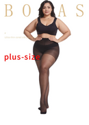 Kit de 3 meia-calças SIZE BONAS - Você mais elegante e sensual sem medo de rasgar.