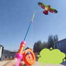Kit de Mini Pipa com Vara de Pesca - Diversão inteligente para toda a família