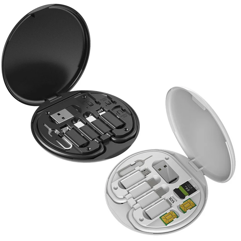 Kit Cabo Adapt Pro Multi USB Tipo C para Carregamento - Dobrável, compacto e super resistente.