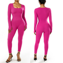 Macacão Body SlimFit Elegance - Modelagem leve e decote regulável que valoriza suas curvas