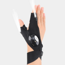 Luva meio dedo de led LuxHands - Luz com mãos livres, durabilidade e resistência à água